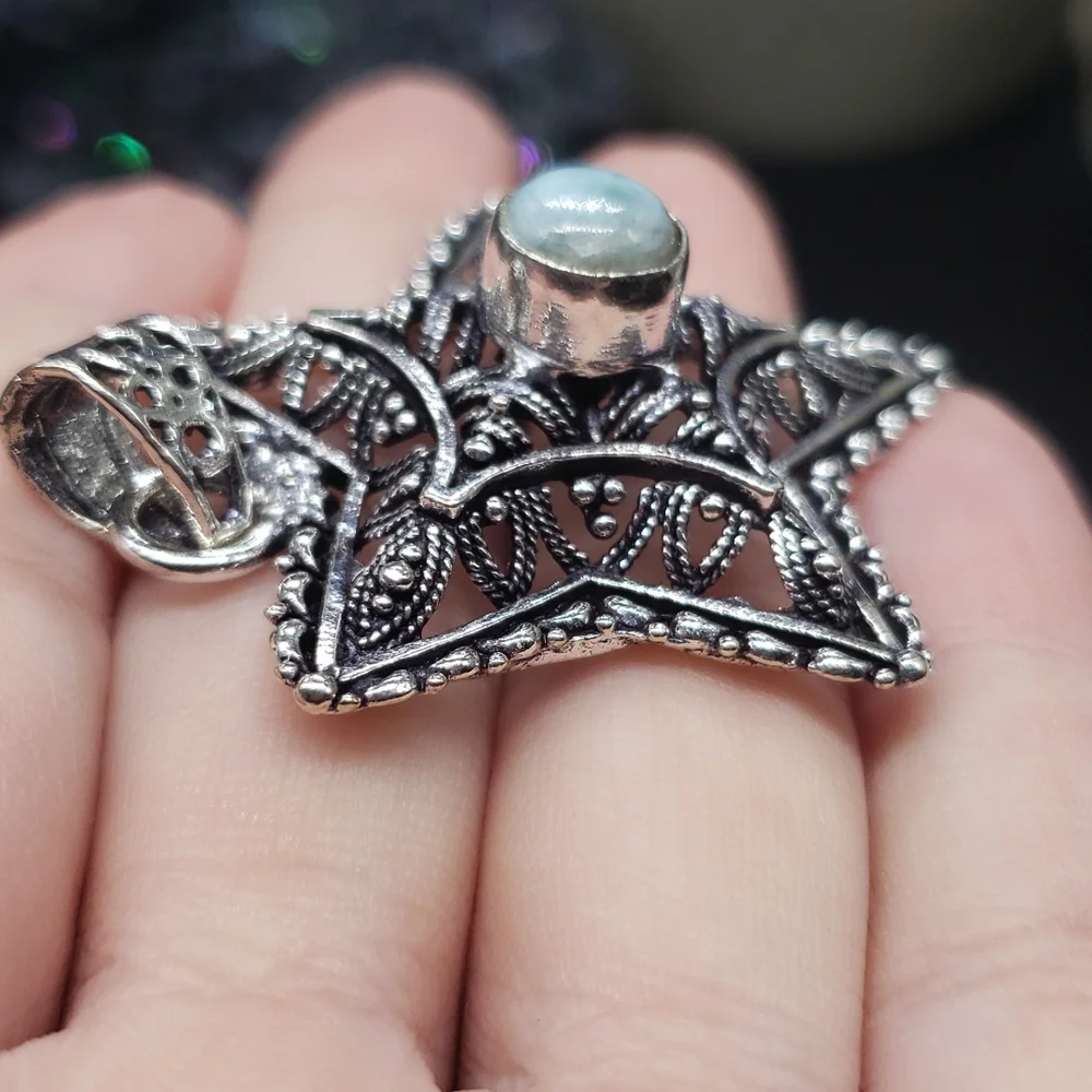 Larimar Star Pendant - Picture 4 of 4